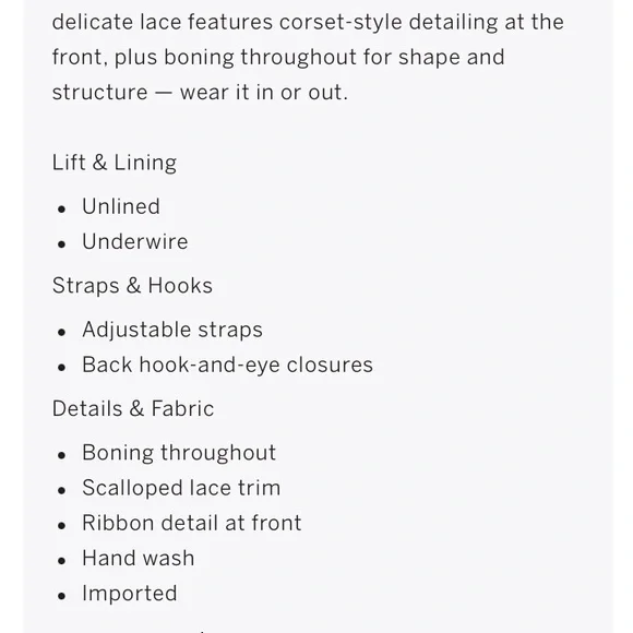 🔥Victoria’s Secret Dream Angels Unlined Lace-Up Bra Top🔥
